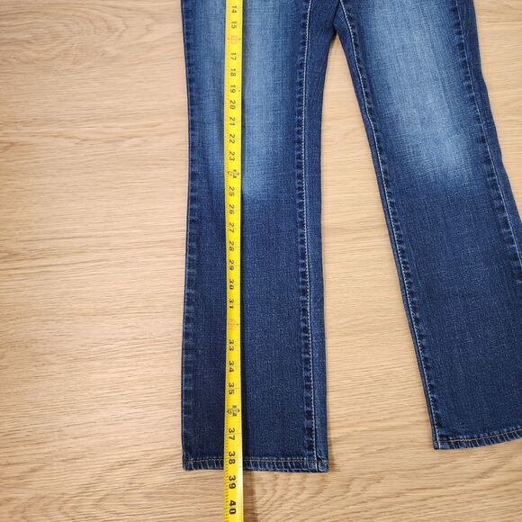 Levis 529 Jeans Womens 27x32 Curvy Bootcut Denim Blue Straight Leg Rockstar Pant - Picture 7 of 14